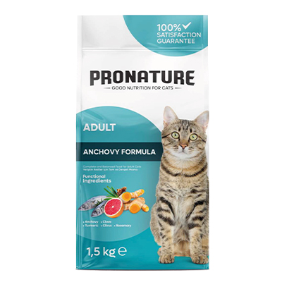 Yetişkin Kedi Maması - Hamsili ve Pirinçli
